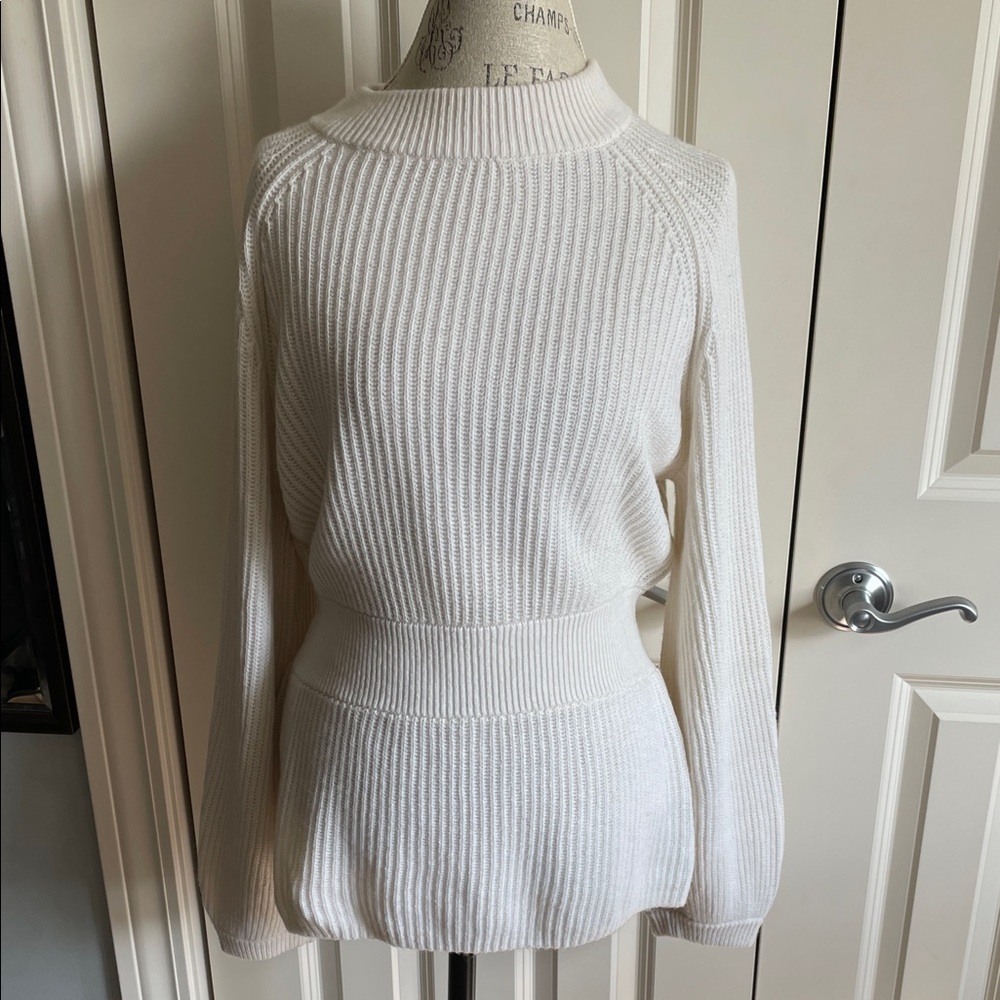 Club Monaco Cream Turtleneck Sweater